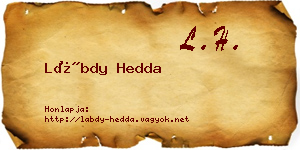 Lábdy Hedda névjegykártya